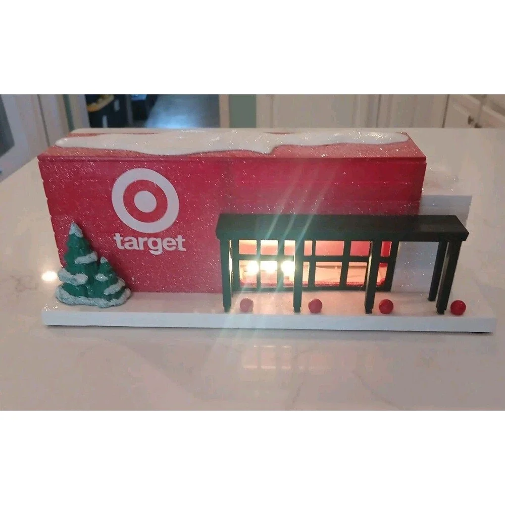 Target LED Store Building~Christmas Village~2005 Bullseye’s Playground~Works!